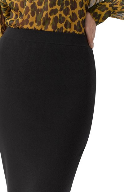 Шерстяная юбка SAINT LAURENT черного цвета по цене 245000 руб., арт. 769384/Y76KD, фото 5 Шерстяная юбка SAINT LAURENT, арт. 769384/Y76KD, фото 5