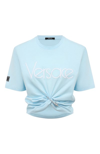 Женская хлопковая футболка VERSACE, арт. 1014276/1A09120