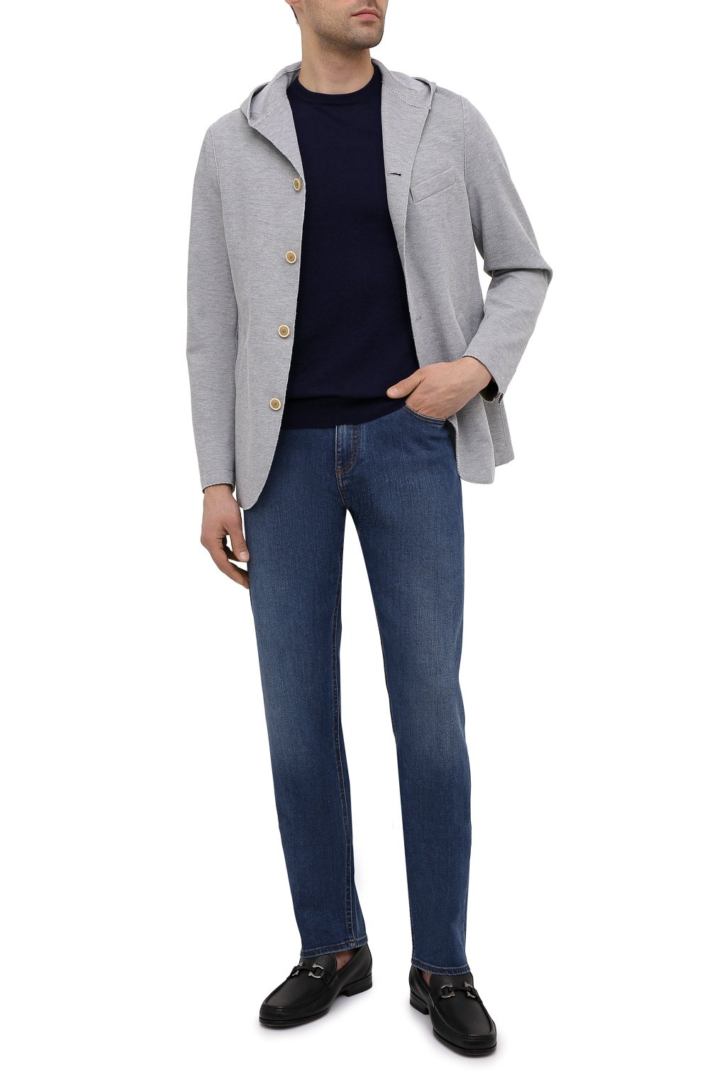 Хлопковый джемпер IL BORGO CASHMERE, арт. 55-854G0, фото 2