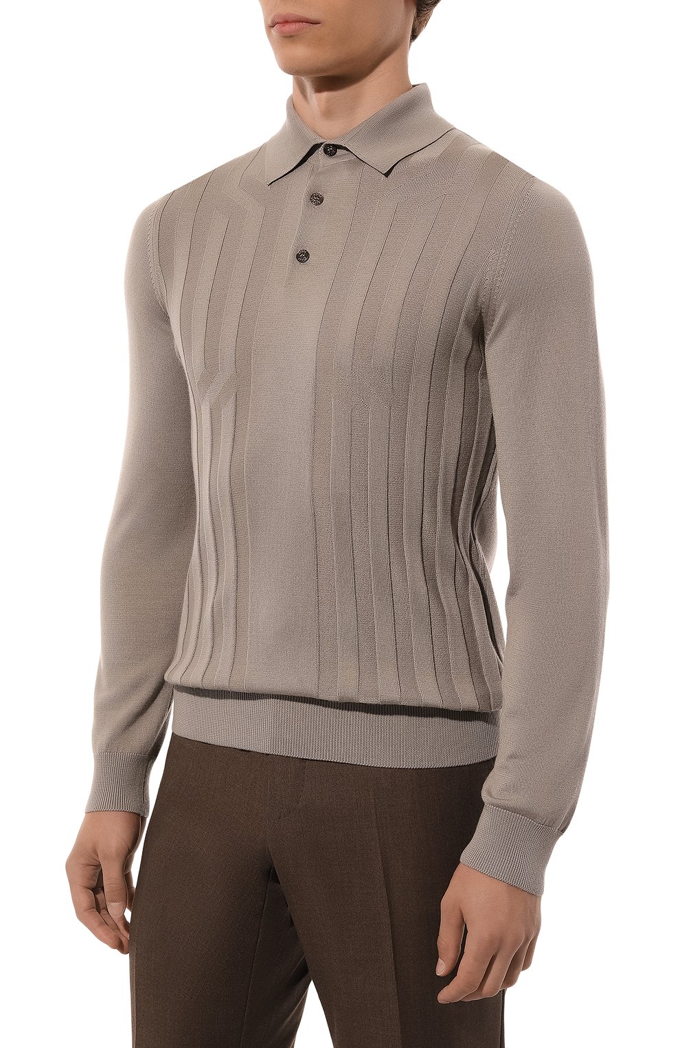 Поло из шерсти и шелка ZILLI, арт. KBP001M0230VCRS00, фото 3