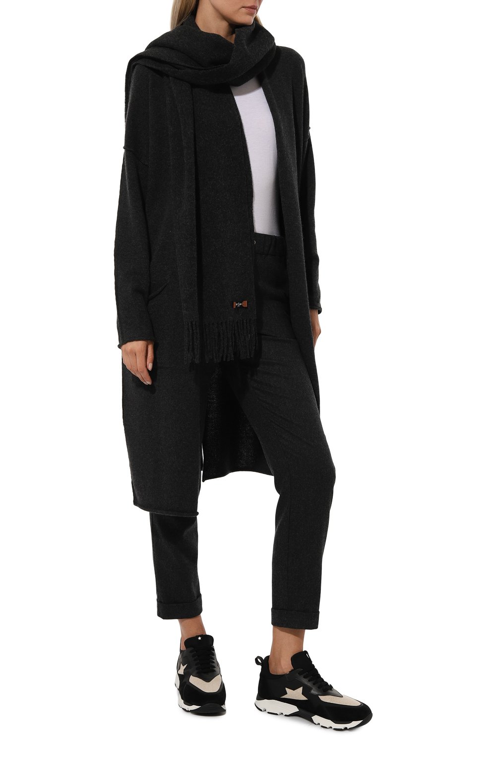 Шерстяной шарф LORENA ANTONIAZZI, арт. A24303SP12A/9999, фото 2