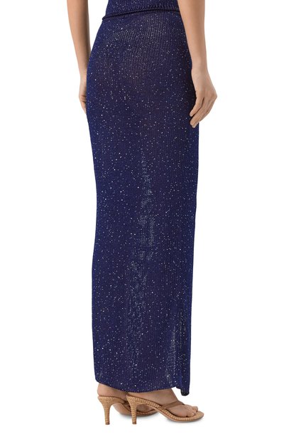 Шелковая юбка PARAMIDONNA синего цвета по цене 44400 руб., арт. SS25SKBNBL-1, фото 4 Шелковая юбка PARAMIDONNA, арт. SS25SKBNBL-1, фото 4