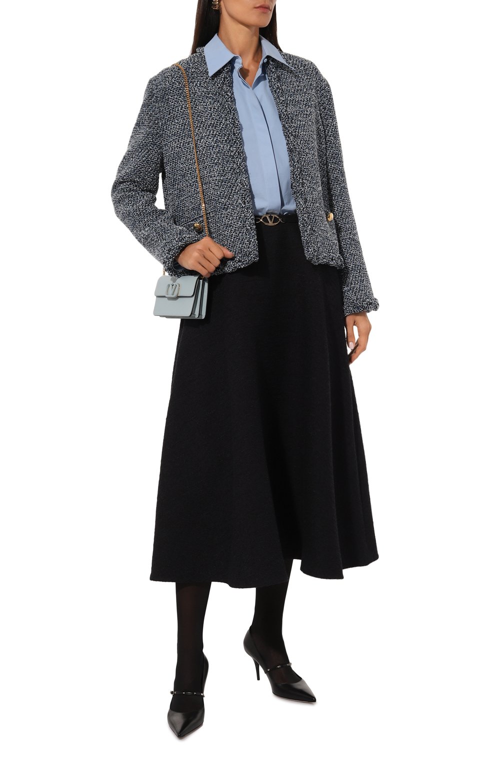 Твидовая юбка VALENTINO, арт. 5B3RABP07A6, фото 2