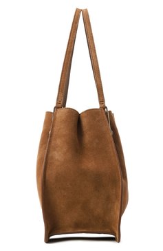 Женская сумка GIORGIO ARMANI коричневого цвета, арт. GW000836/AF14186 | Фото 4 (Размер: medium; Материал: Натуральная кожа, Натуральная замша; Автоматизация состава: Проставлено; Автоматизация ТО: Проставлено)