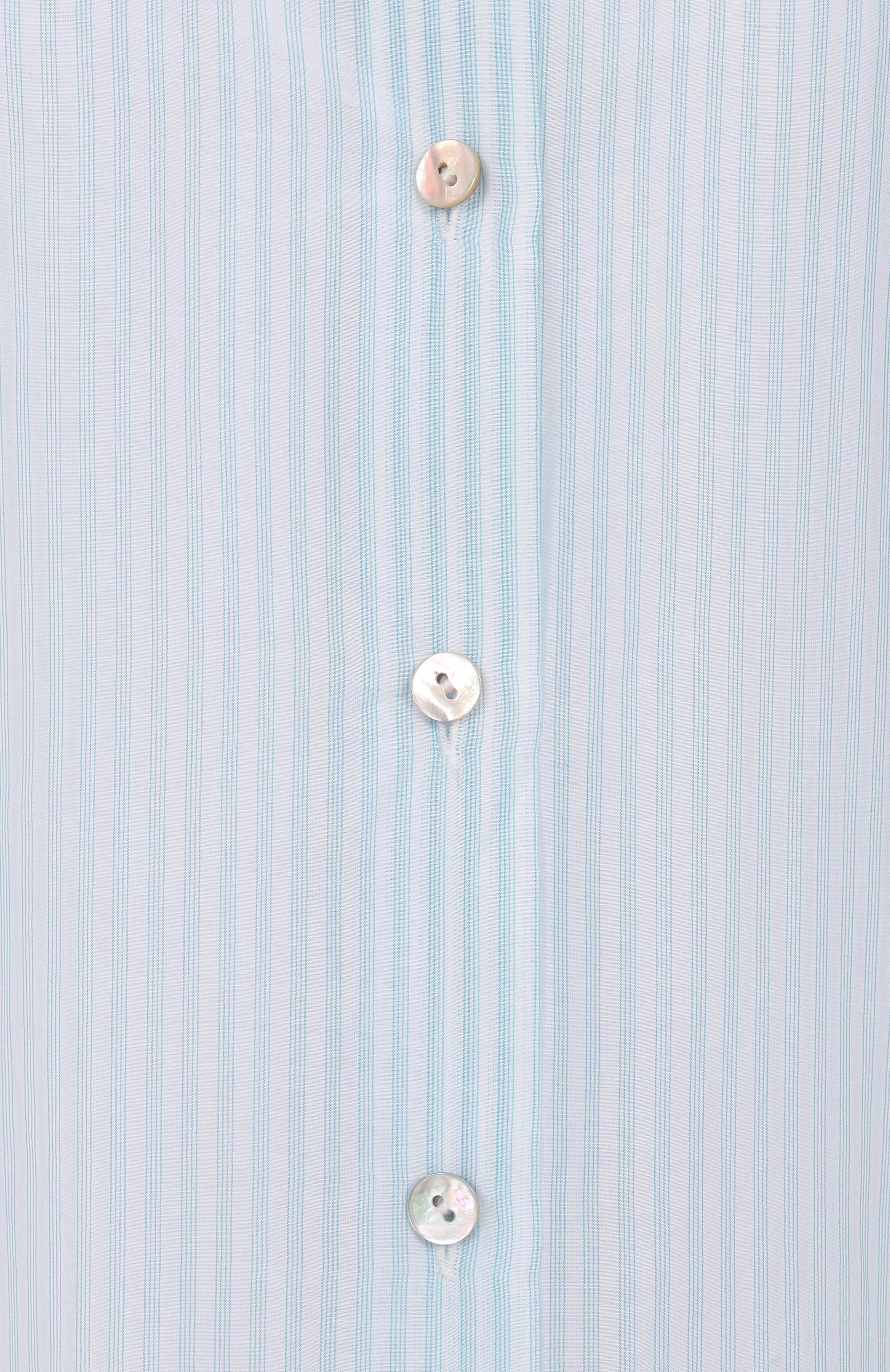 Рубашка из хлопка и шелка 12 STOREEZ голубого цвета по цене 16000 руб., арт. 132624, фото 6 Рубашка из хлопка и шелка 12 STOREEZ, арт. 132624, фото 6