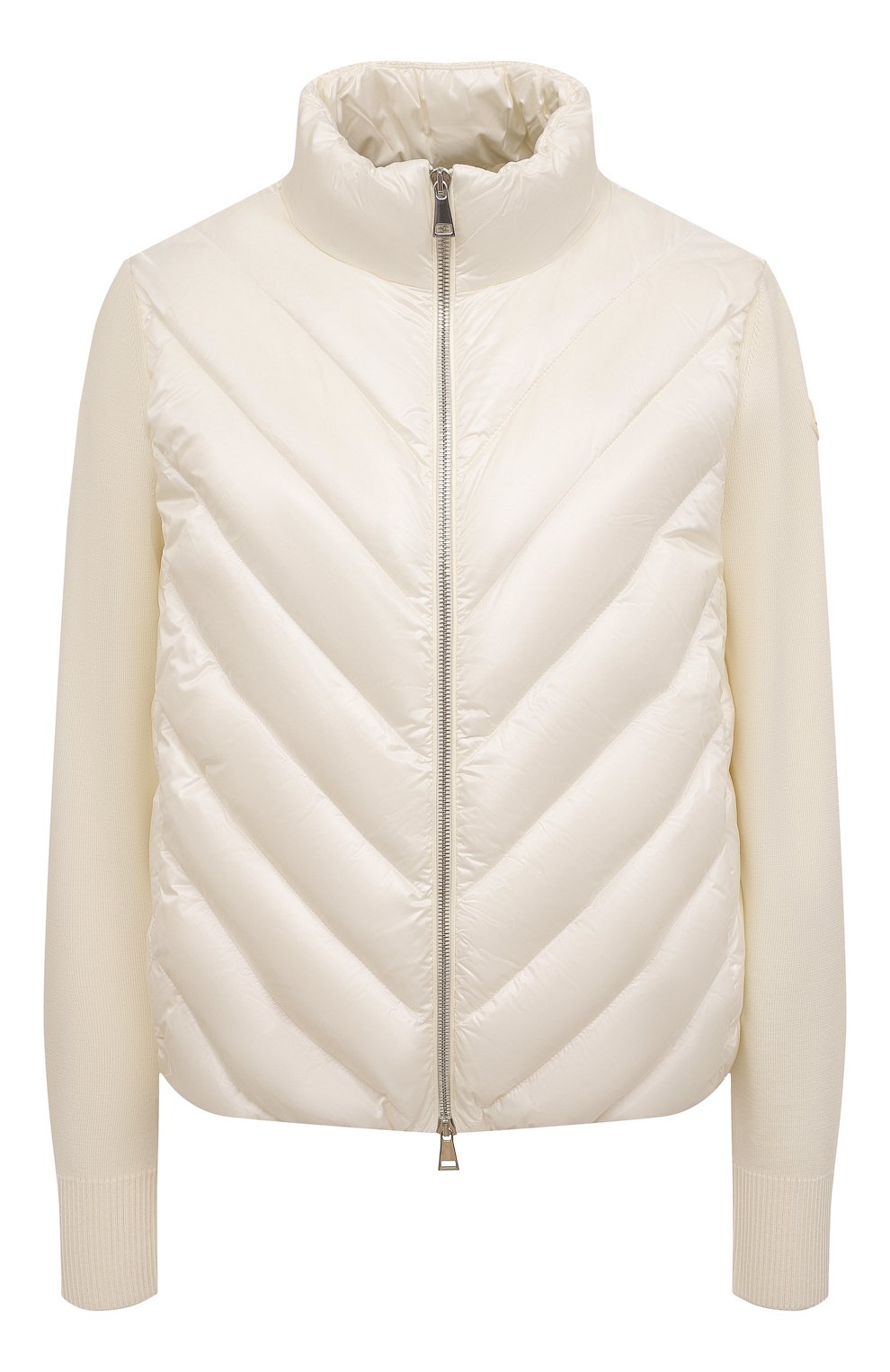 Кардиган MONCLER кремового цвета по цене 78500 руб., арт. H1-093-9B000-23-M1131, фото 1 Кардиган MONCLER, арт. H1-093-9B000-23-M1131, фото 1
