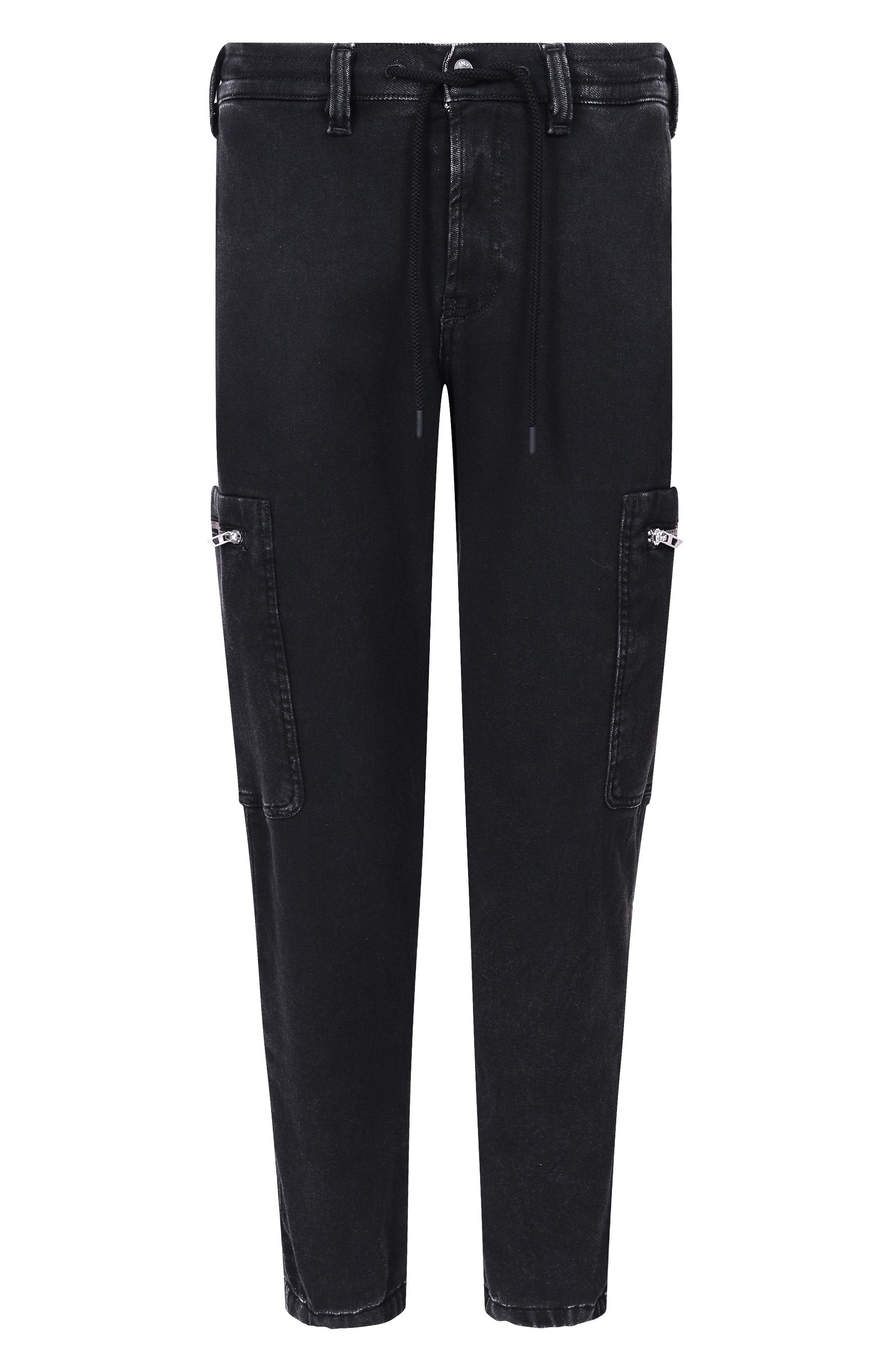 Джоггеры DIESEL черного цвета по цене 39950 руб., арт. A19335/09N90, фото 1 Джоггеры DIESEL, арт. A19335/09N90, фото 1