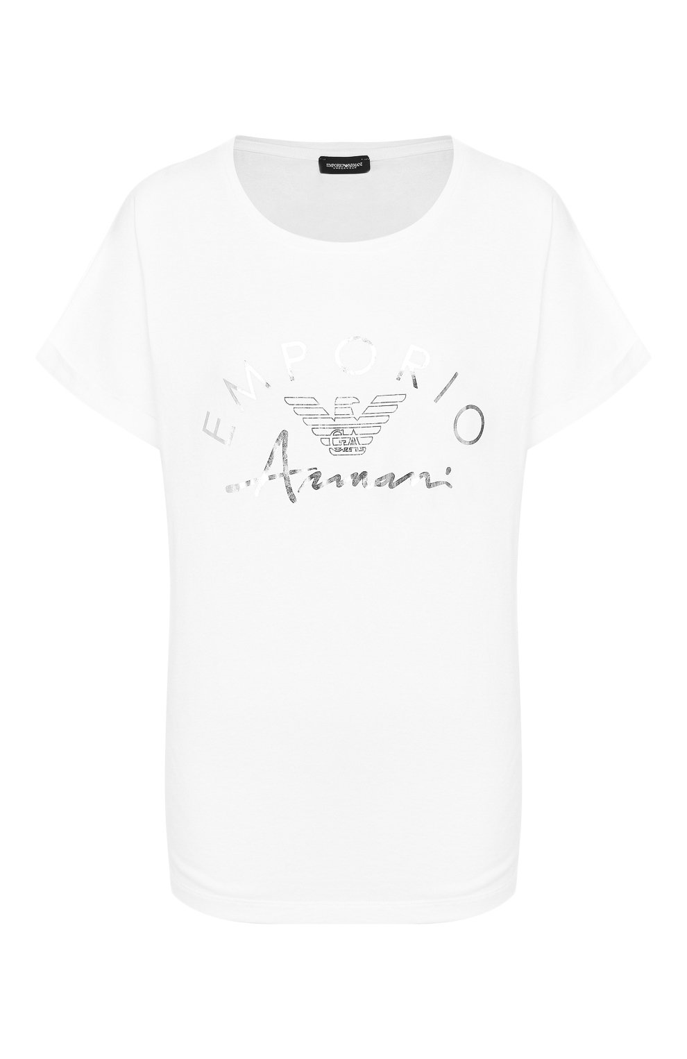 Футболка EMPORIO ARMANI белого цвета по цене 8995 руб., арт. 164340/0P291, фото 1 Футболка EMPORIO ARMANI, арт. 164340/0P291, фото 1