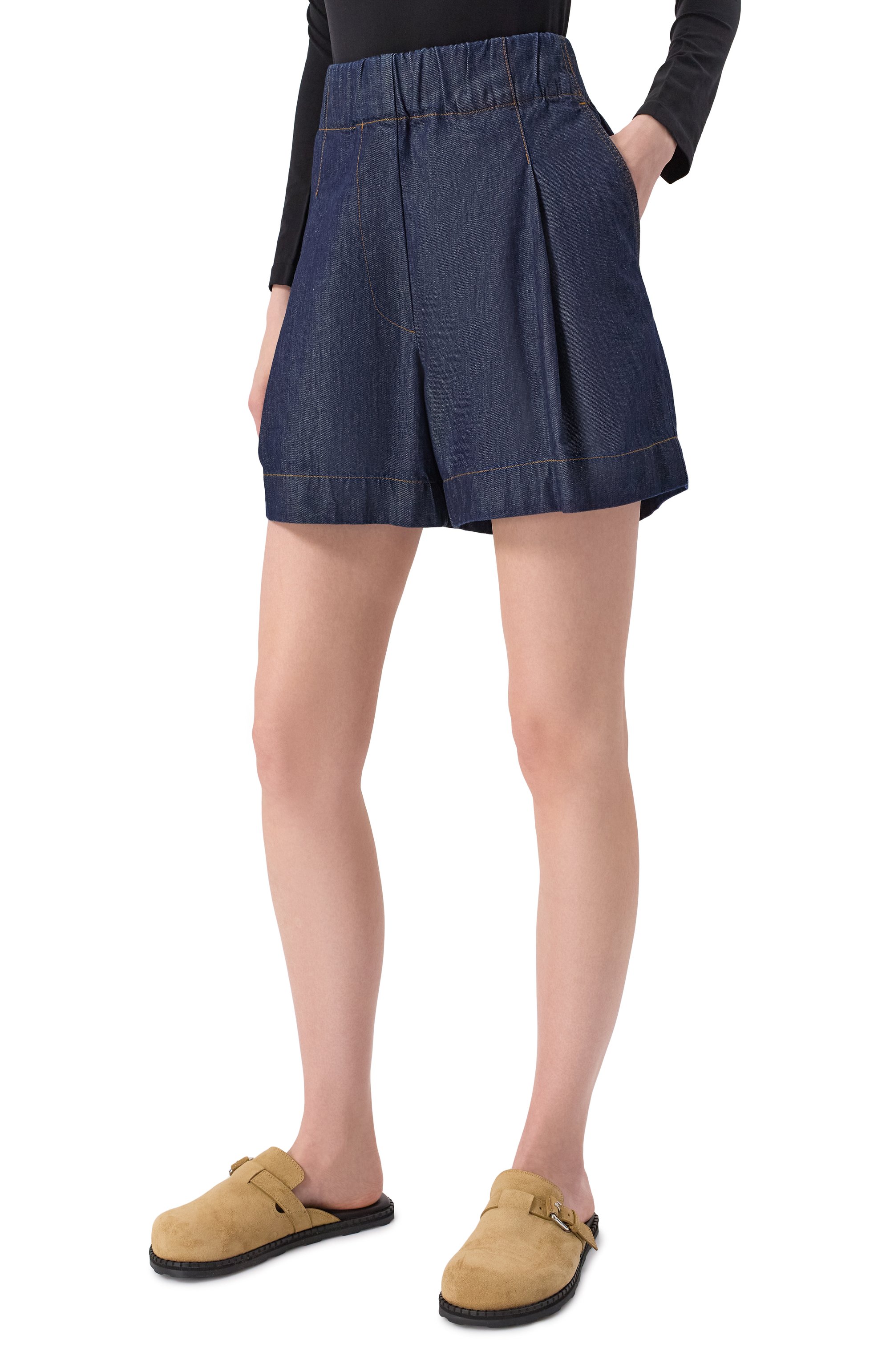 Джинсовые шорты DRIES VAN NOTEN, арт. 251-010937-1553, фото 3