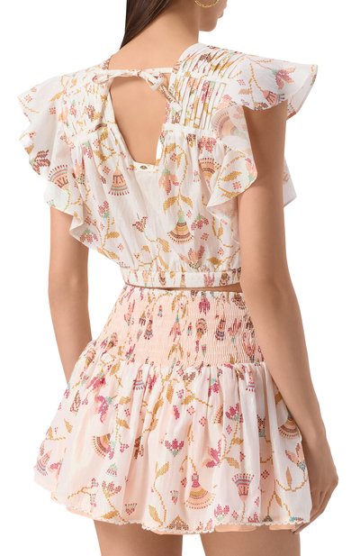 Хлопковый топ POUPETTE ST BARTH, арт. WKKS25DKYYP, фото 4