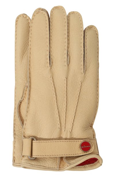 Мужские кожаные перчатки KITON, арт. UGU023K0257F01