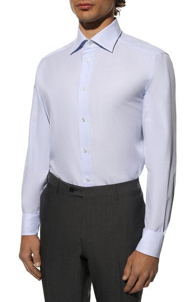 Хлопковая сорочка ZEGNA, арт. 301504/9RS0GS, фото 3