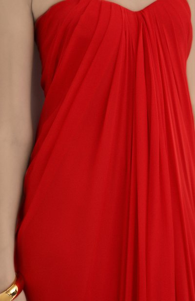 Шелковое платье ALEXANDER MCQUEEN, арт. 612662/QBAAB, фото 5