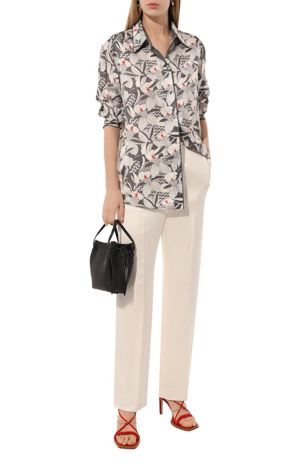 Рубашка из хлопка и шелка FREEAGE, арт. WW25.BL010.6001.991, фото 2