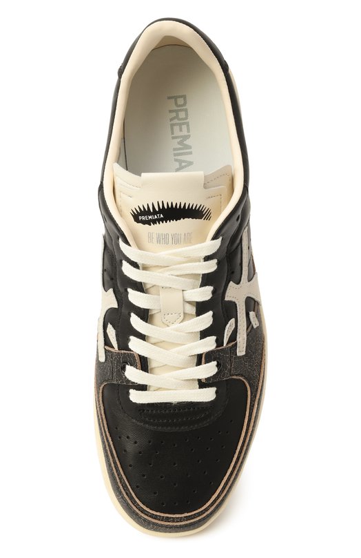 Кожаные кеды Bskt Clay Premiata BSKTCLAY/VAR 7265 Чёрный  BSKTCLAY/VAR 7265 Фото 6