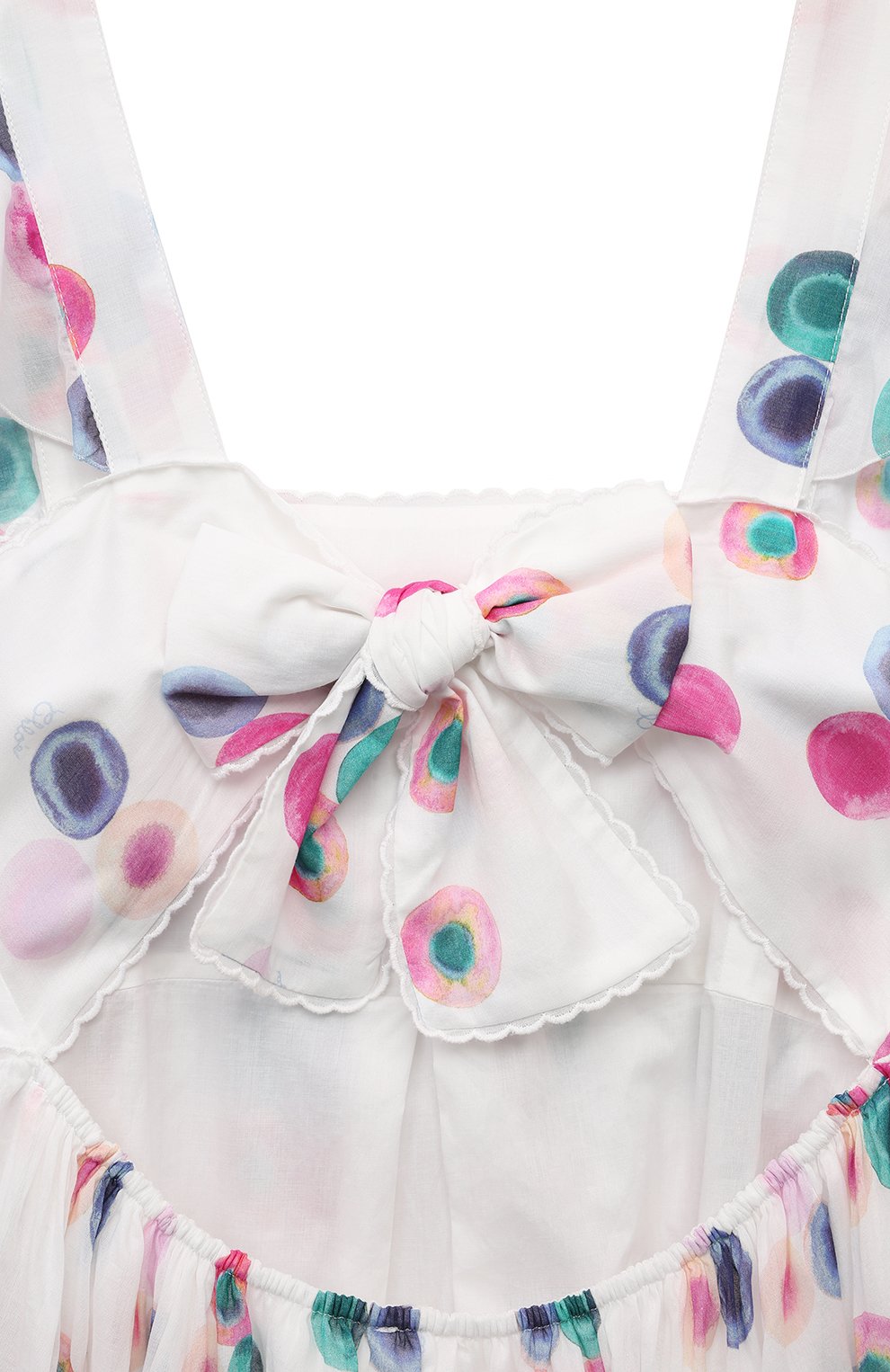 Хлопковый сарафан CHLOÉ, арт. C20198/14A, фото 4