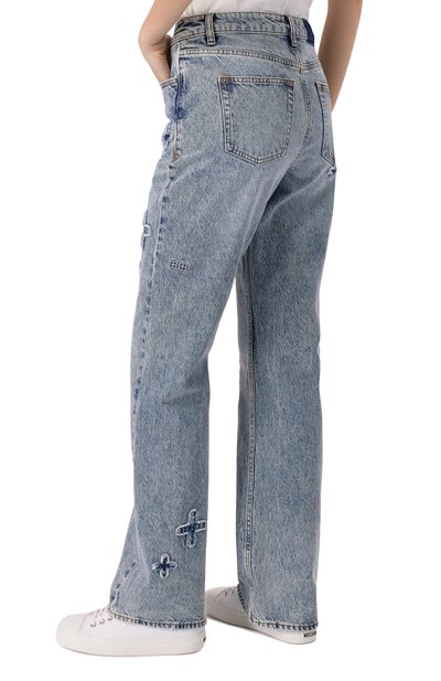 Джинсы KSUBI голубого цвета по цене 34250 руб., арт. WPS25DJ013, фото 4 Джинсы KSUBI, арт. WPS25DJ013, фото 4