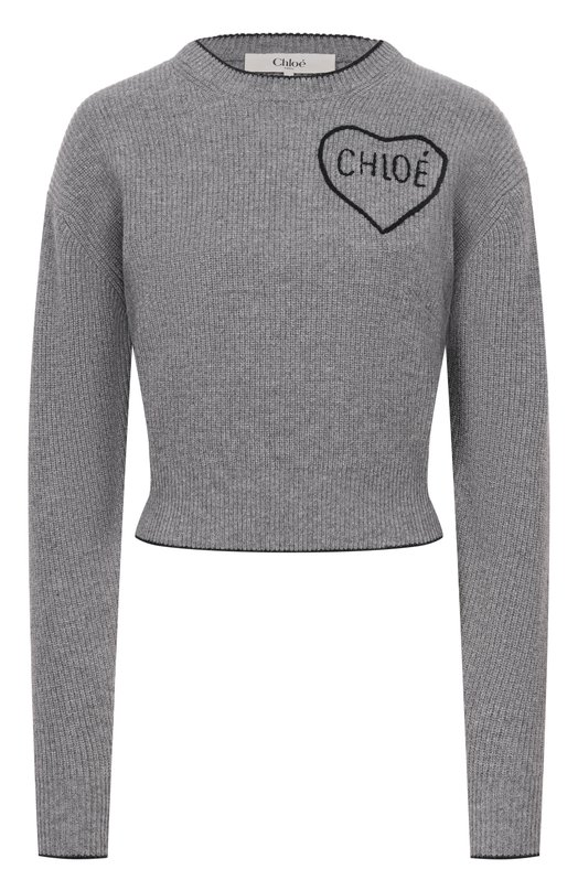 Пуловер из шерсти и кашемира Chloé CH26SMP39710 Серый CH26SMP39710