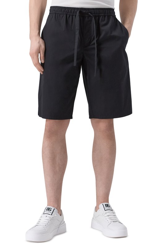 Хлопковые шорты Dolce & Gabbana GV37AT/GI960 Чёрный  GV37AT/GI960 Фото 3