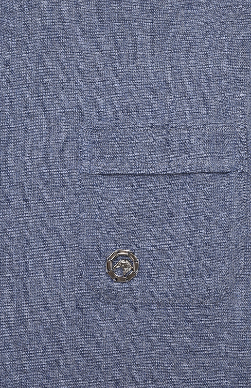 Хлопковая рубашка STEFANO RICCI JUNIOR синего цвета по цене 35150 руб., арт. YC007070/M2600, фото 3 Хлопковая рубашка STEFANO RICCI JUNIOR, арт. YC007070/M2600, фото 3