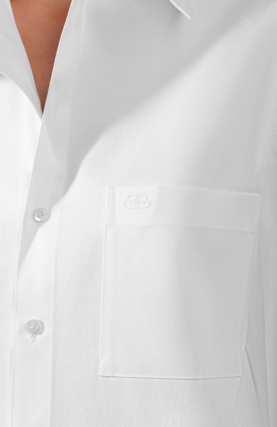 Хлопковое платье BALENCIAGA белого цвета по цене 78600 руб., арт. 583524/TEP11, фото 5 Хлопковое платье BALENCIAGA, арт. 583524/TEP11, фото 5