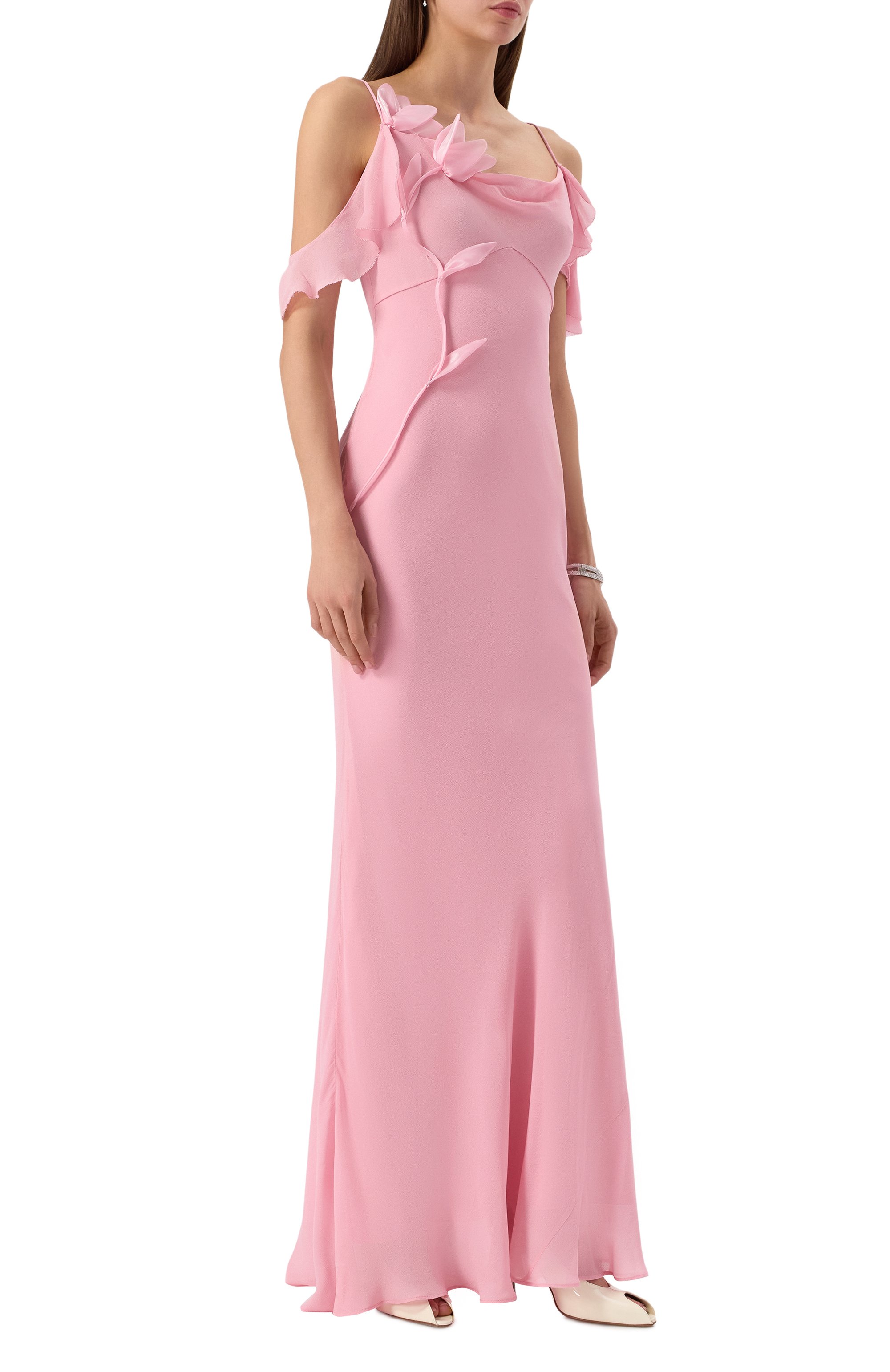 Платье из вискозы SELF-PORTRAIT, арт. SS25254XP, фото 2