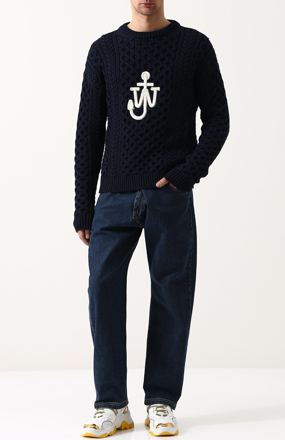 Джинсы свободного кроя JW ANDERSON, арт. TR27MS18 158/830, фото 2