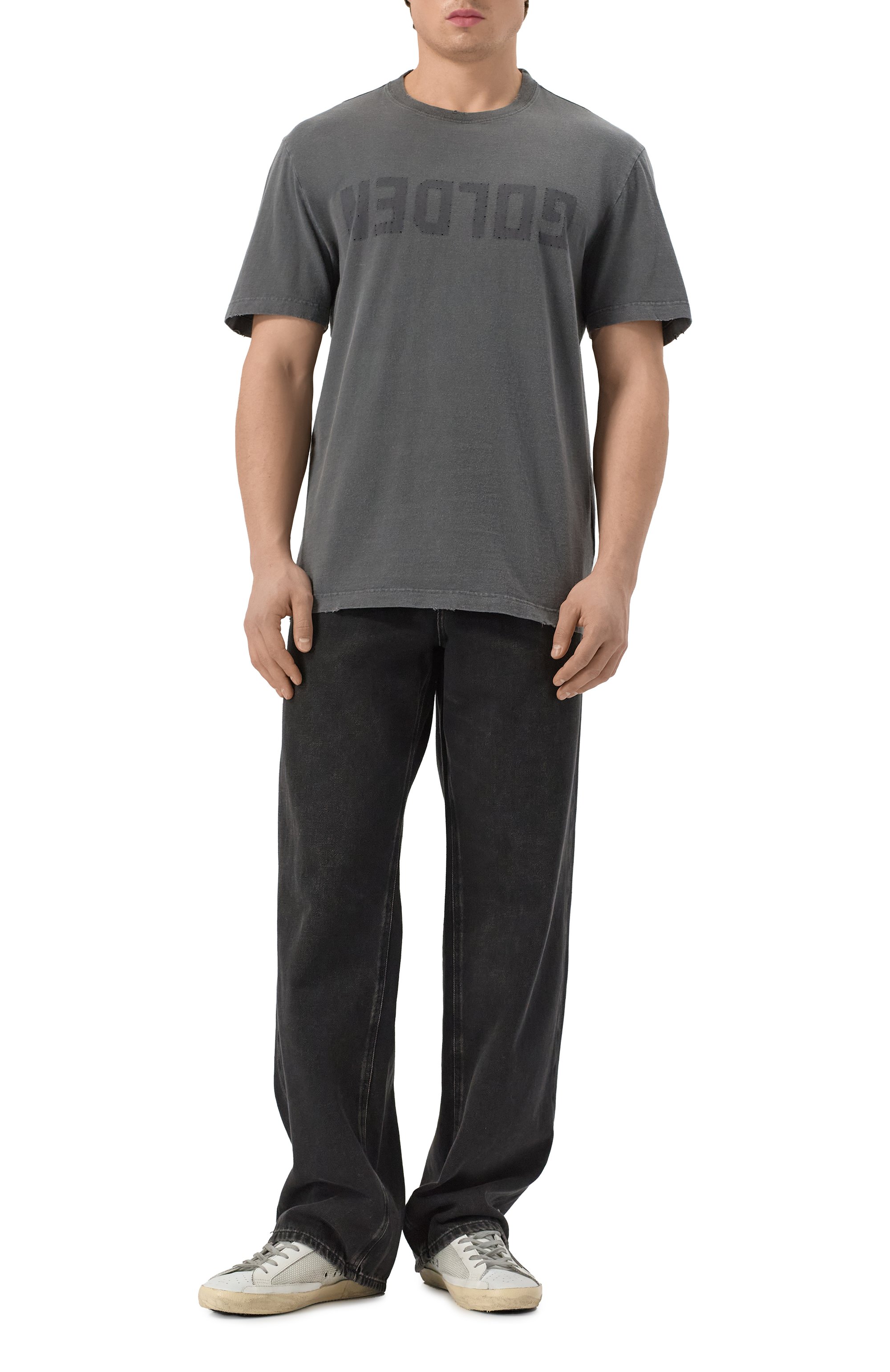 Хлопковая футболка GOLDEN GOOSE DELUXE BRAND, арт. GMP01220.P000671, фото 2