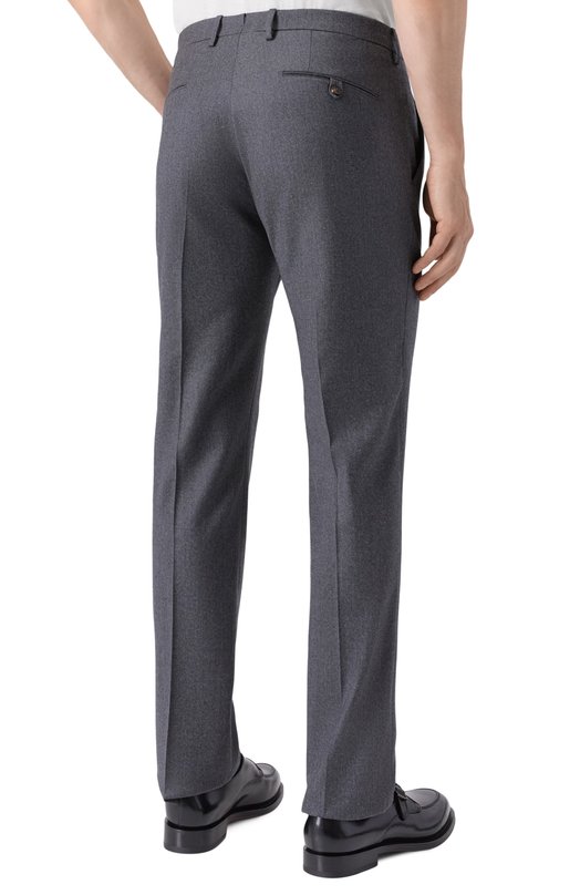 Брюки из шерсти и кашемира Andrea Campagna SC/1 ALC/ZG1202X Серый  SC/1 ALC/ZG1202X Фото 4