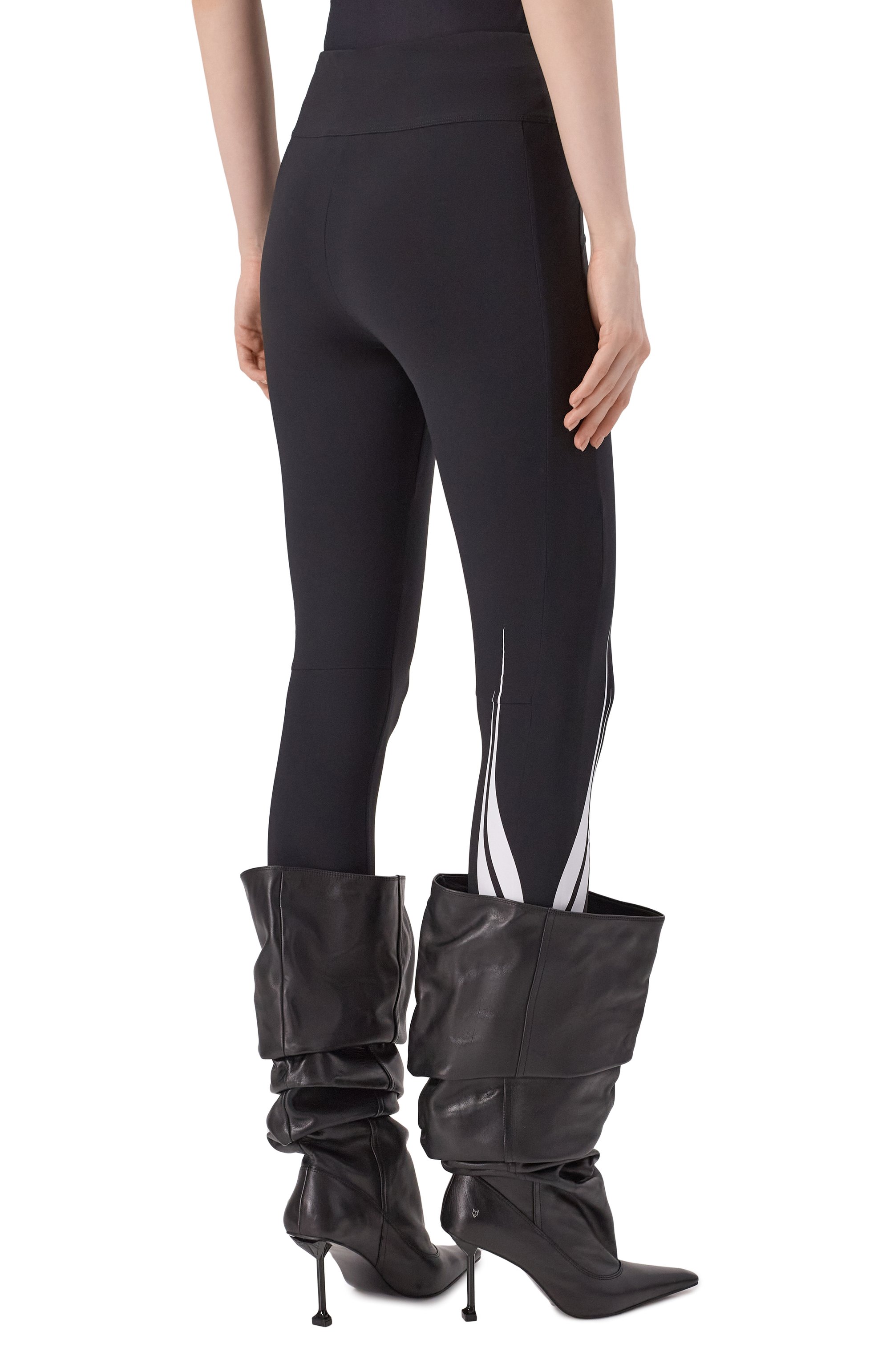 Легинсы MSGM черного цвета по цене 29200 руб., арт. 3942MDP15X/257818, фото 4 Легинсы MSGM, арт. 3942MDP15X/257818, фото 4