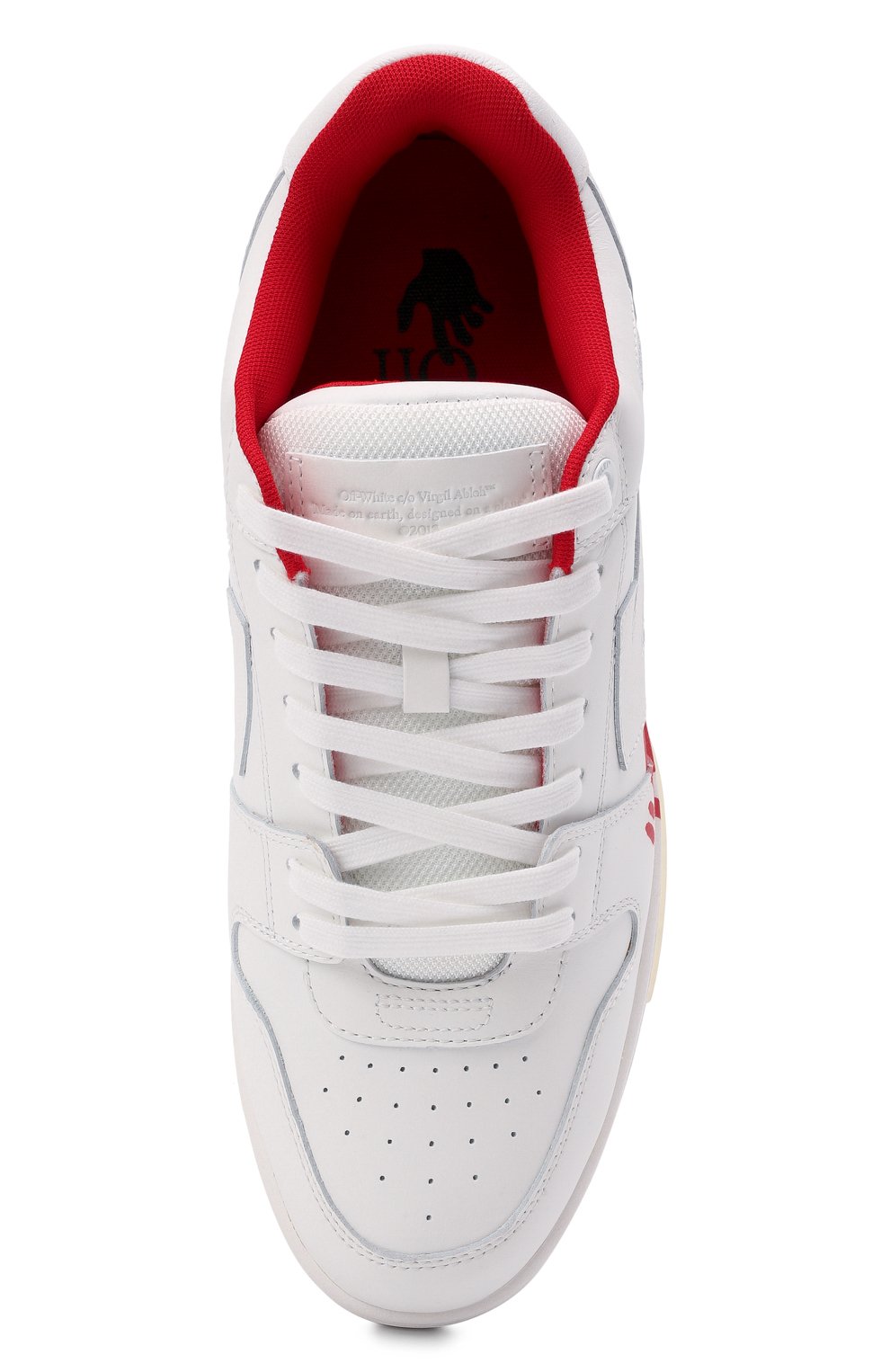 Кожаные кеды out of office OFF-WHITE, арт. 0MIA189F21LEA0030125, фото 5