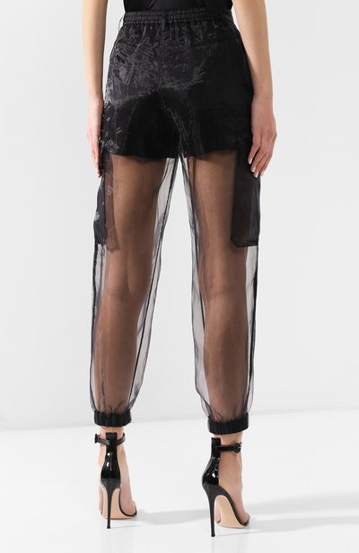 Прозрачные джоггеры MAISON MARGIELA черного цвета по цене 134000 руб., арт. S51KA0445/S49637, фото 4 Прозрачные джоггеры MAISON MARGIELA, арт. S51KA0445/S49637, фото 4