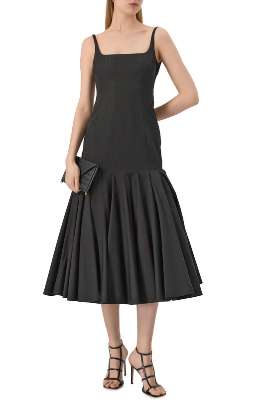Хлопковое платье Jacquemus 25E/251DR224-1519 Чёрный  25E/251DR224-1519 Фото 2