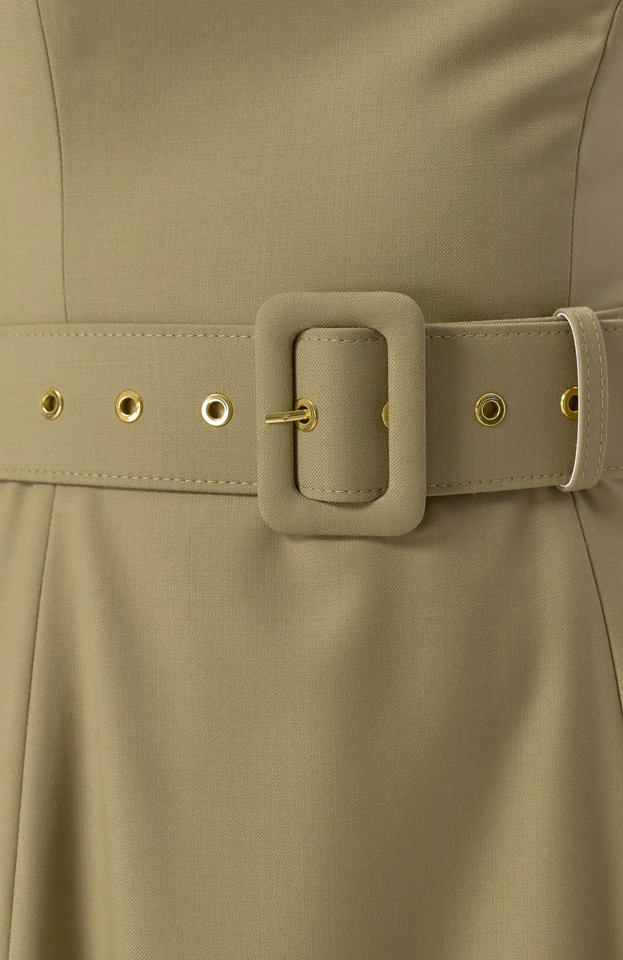 Шерстяное платье OLOLOL хаки цвета по цене 85000 руб., арт. OLD294B/2105.506/S25, фото 5 Шерстяное платье OLOLOL, арт. OLD294B/2105.506/S25, фото 5