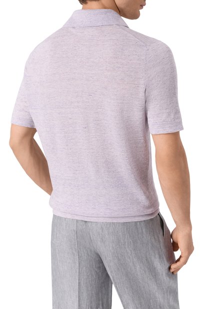 Поло изо льна и хлопка BRUNELLO CUCINELLI, арт. M2L00315, фото 4