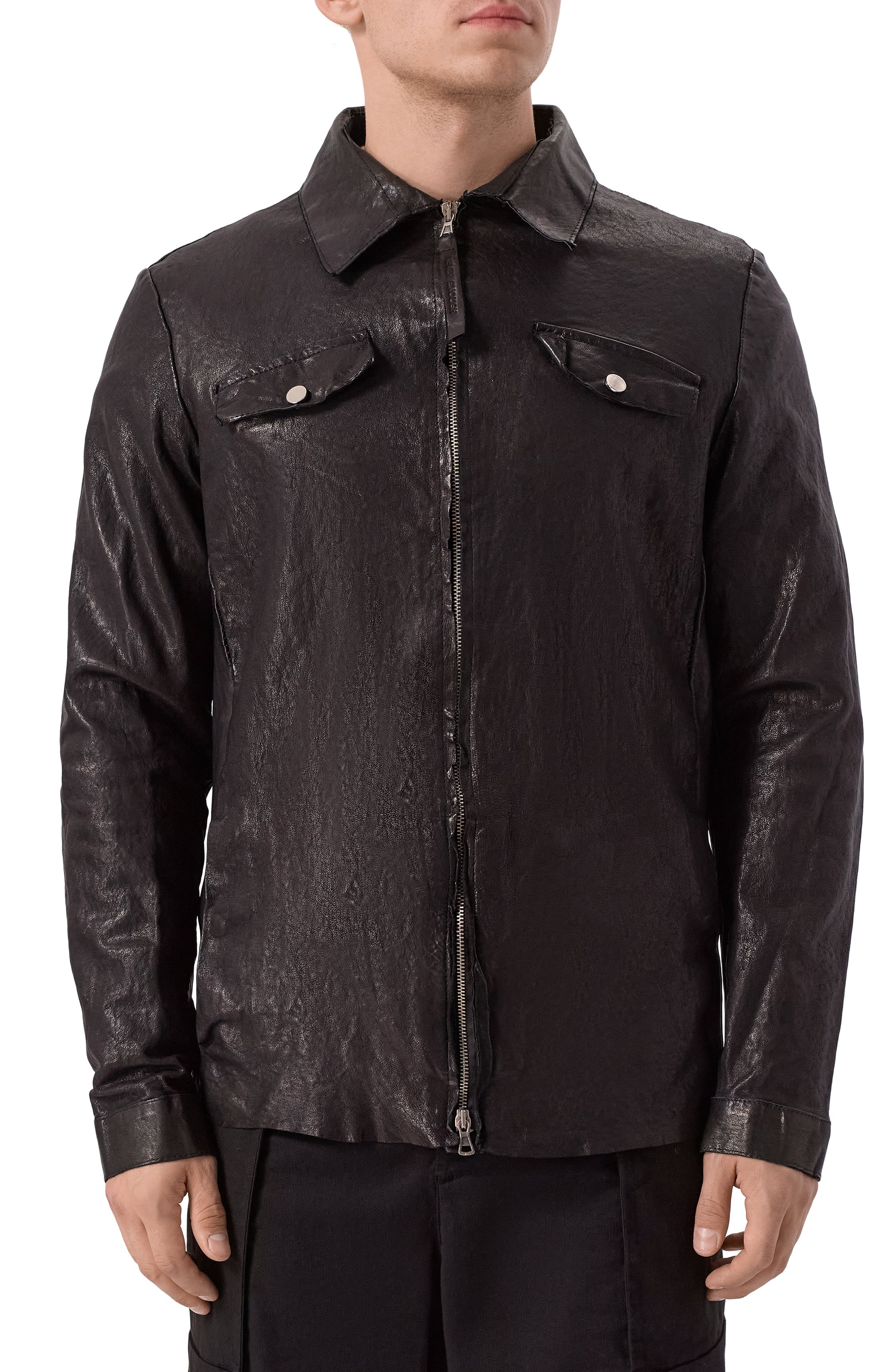 Кожаная куртка-рубашка NEVER ENOUGH, арт. MJL047, фото 3