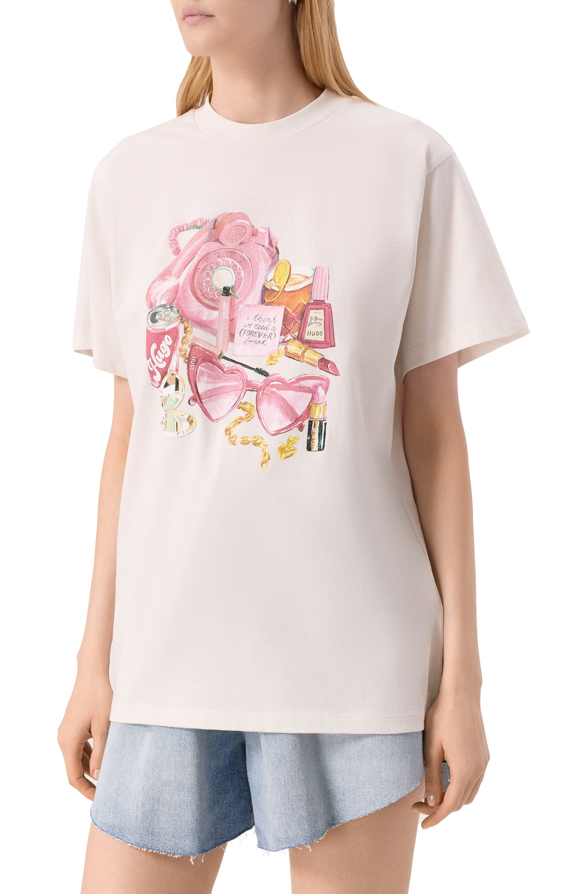 Хлопковая футболка HUGO, арт. 50539107, фото 3