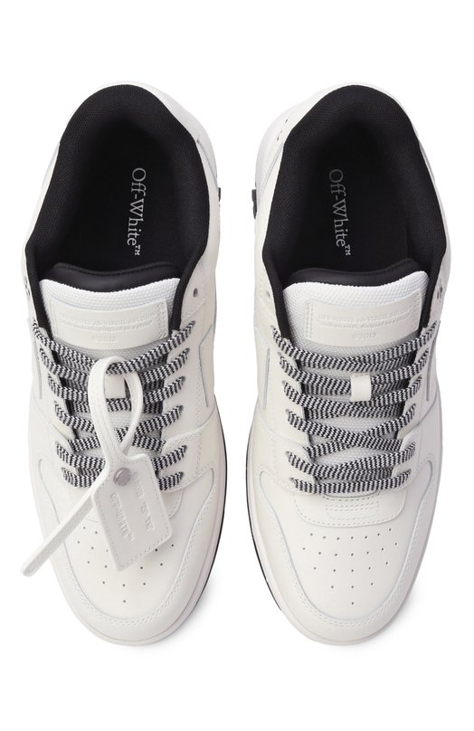 Кожаные кеды Out of Office Off-White 0MIA189F25LEA006 Белый  0MIA189F25LEA006 Фото 6