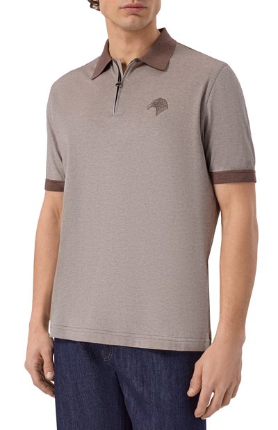 Поло из хлопка и шелка STEFANO RICCI, арт. K919078P31/T26101, фото 3