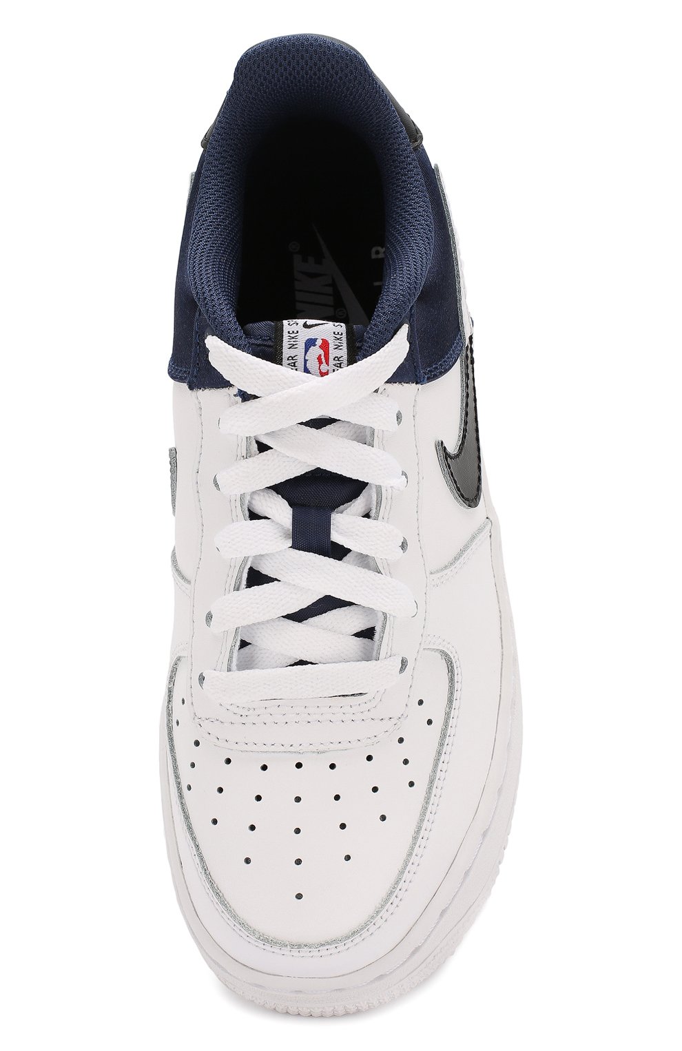 Детские кеды nike air force 1 nba low NIKE белого цвета, арт. CK0502-400 | Фото 4 (Мальчики Кросс-КТ: Обувь-низкие; Материал внутренний: Текстиль; Статус проверки: Проверена категория)