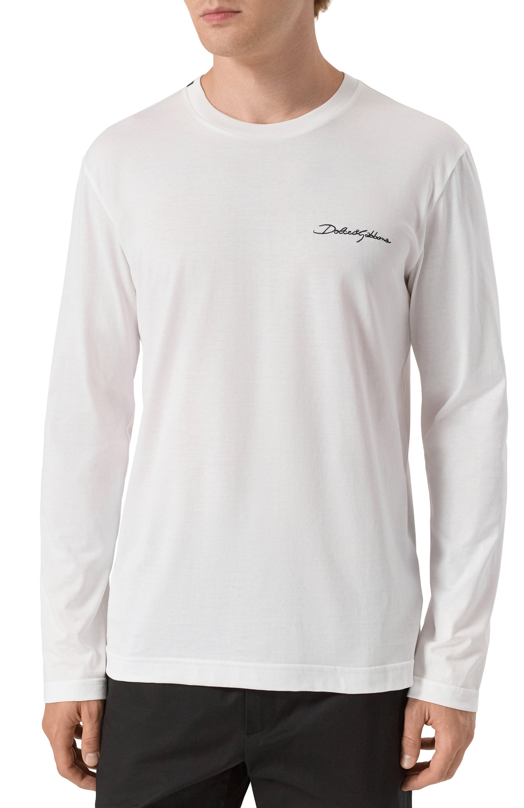 Хлопковый лонгслив DOLCE & GABBANA, арт. G8SD2Z/G7PEA, фото 3