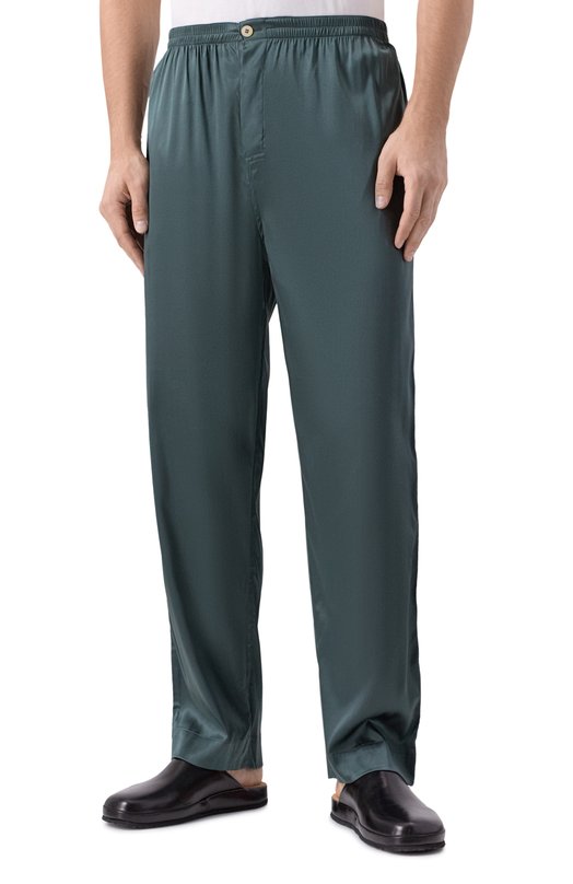 Шелковые домашние брюки Kiton UNWT010K0245H05 Зелёный  UNWT010K0245H05 Фото 3
