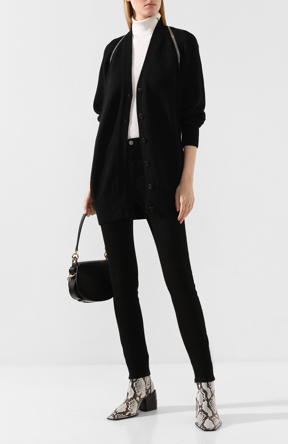 Шерстяной кардиган ALEXANDER WANG черного цвета по цене 56500 руб., арт. 1KC2193137, фото 2 Шерстяной кардиган ALEXANDER WANG, арт. 1KC2193137, фото 2