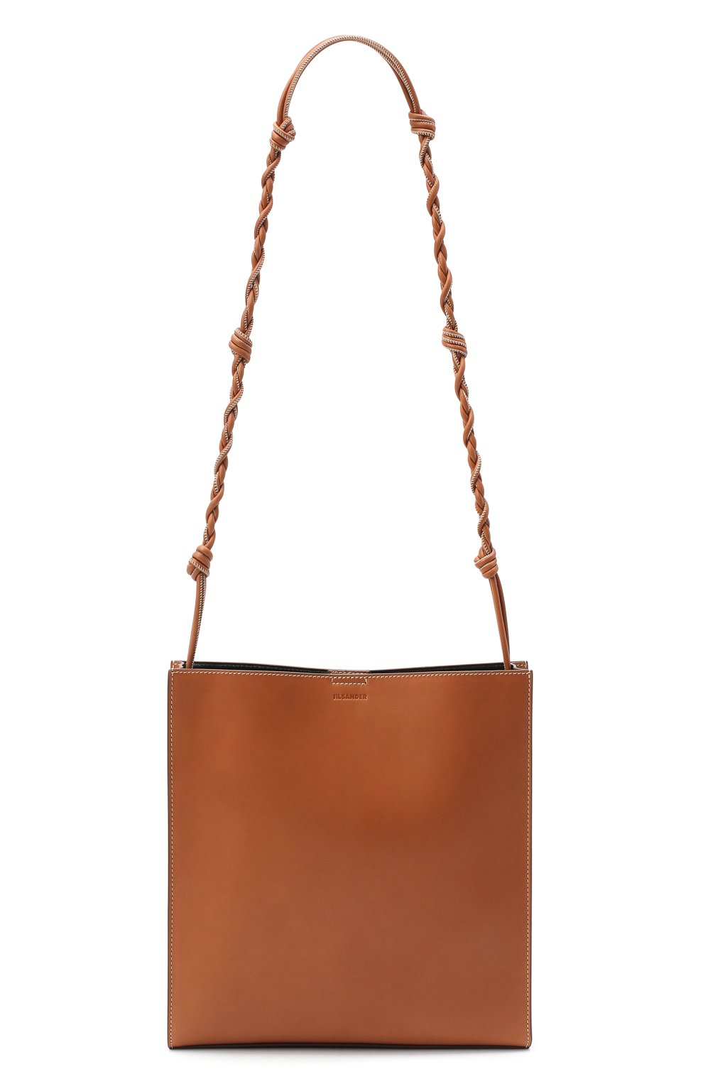 Сумка tangle JIL SANDER коричневого цвета по цене 115500 руб., арт. JSPR853172-WRB69152N, фото 1 Сумка tangle JIL SANDER, арт. JSPR853172-WRB69152N, фото 1