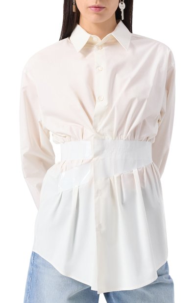 Хлопковая рубашка MM6, арт. S52DT0045/M35256, фото 3