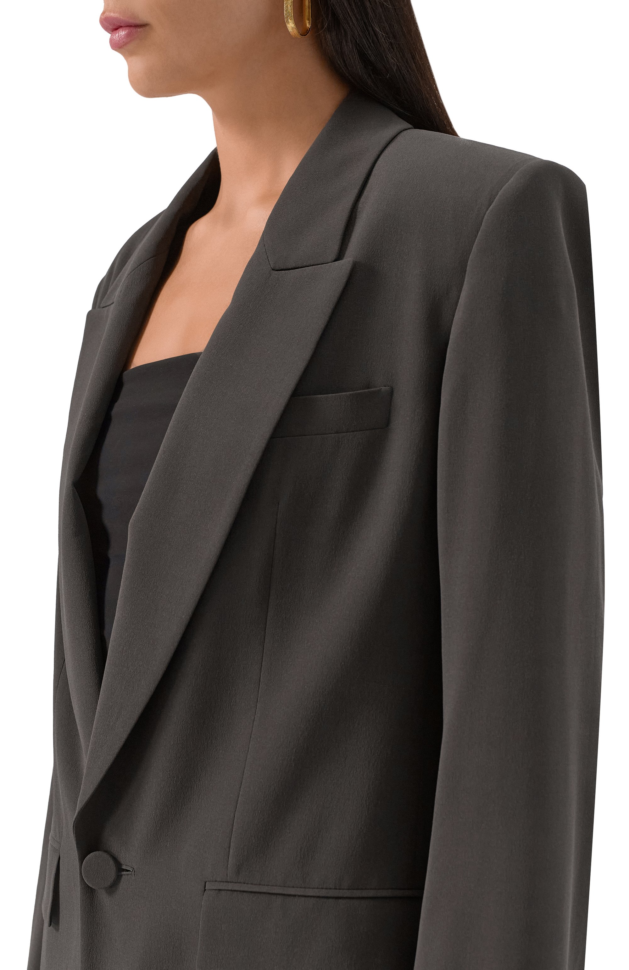 Шелковый жакет SAINT LAURENT, арт. 805576/Y7I21, фото 5