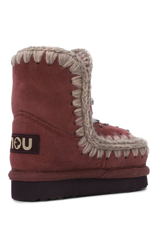 Замшевые сапоги Mou Розовый, фото 3