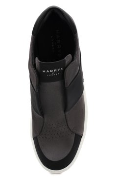 Мужские замшевые кеды HARRYS OF LONDON черного цвета, арт. B0LT SUEDE/TECH LEATHER/CG | Фото 5 (Статус проверки: Проверено, Проверена категория; Подошва: Массивная; Материал внешний: Замша, Натуральная кожа; Материал внутренний: Натуральная кожа; Материал утеплителя: Без утеплителя; Стили: Классический; Материал сплава: Проверено, Проставлено; Драгоценные камни: Проставлено; Кросс-КТ: Низкие)