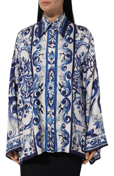 Шелковая рубашка DOLCE & GABBANA, арт. F5028T/HI1B0, фото 3