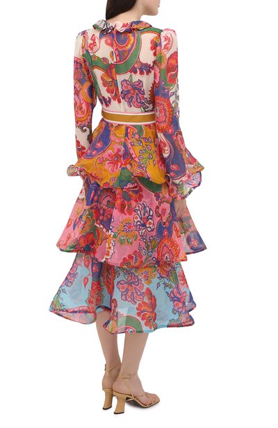 Платье из хлопка и шелка ZIMMERMANN, арт. 9724DAND, фото 4